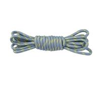 WTAXBH Cordones para Zapatos 2 pares de cordones redondos con puntos flores, sólidos poliéster, zapatos deportivos a juego, herramientas, botas, senderismo(Grey Yellow,120cm)