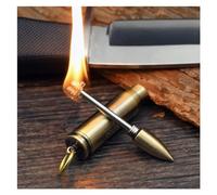 WTCBQC Encendedor de Fuego de Picapiedra de cerilla de Metal Permanente, Llavero Impermeable, Encendedor Inmortal Reutilizable (Combustible no Incluido)