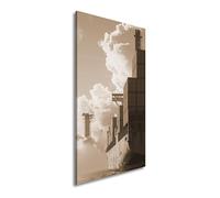 WTD - Lienzo decorativo (100 x 50 cm), diseño panorámico de poesía del puerto con luz dorada