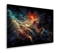 WTD - Lienzo decorativo (90 x 60 cm), diseño de espirales de estrellas en forma de danza cósmica