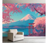 WTD - Papel pintado fotográfico (450 x 280 cm), diseño de montaña Fuji