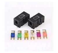 WTEPNQQDI 1 Juego de fusibles Enchufe Horquilla Trompeta ANS 50A 60A 70A 80A 100A 150A 200A película Seguro Fija Perno + Base Placa Seguridad ANS-8(200A)