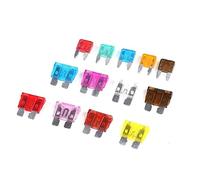 WTEPNQQDI 10 unids/Set 2/3/5/7.5/10/15/20/25/30/35A Surtido de Camiones Coche con Clip Auto Blade Tipo Juego fusibles(10a X 10pcs,Small-Black)