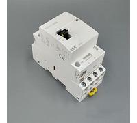 WTEPNQQDI Contactor TECT1 4P 25A 220V/230V 50/60Hz DIN Rail Contactores modulares de CA domésticos con Interruptor Control Manual 4no o 2no 2nc 4nc Industrial Electrics(2no 2nc)