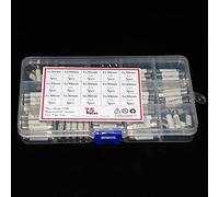 WTEPNQQDI Fusible 75 unids/Caja 6mm x 30mm 250V Kit Surtido de fusibles cerámicos soplado rápido 0.5A 1A 2A 3A 4A 6A 8A 10A 13A 15A 16A 20A 25A 30A