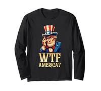 WTF America Decepcionado Tío Sam WTF America Manga Larga