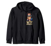 WTF America Decepcionado Tío Sam WTF America Sudadera con Capucha