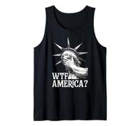WTF América Estatua De La Libertad Grito Camiseta sin Mangas
