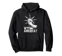 WTF América Estatua De La Libertad Grito Sudadera con Capucha