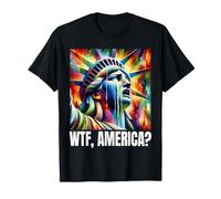 WTF América Estatua de la Libertad llorando Camiseta