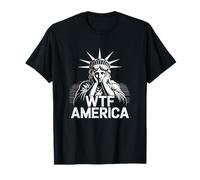 WTF América Estatua Libertad Diseño Camiseta