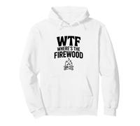 WTF ¿Dónde está la leña Hilarante Humor de Camping Sudadera con Capucha