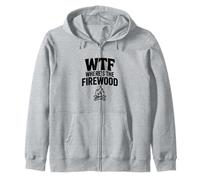 WTF ¿Dónde está la leña Hilarante Humor de Camping Sudadera con Capucha
