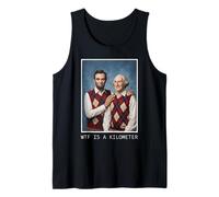 WTF es un kilómetro Abraham Lincoln George Washington Camiseta sin Mangas