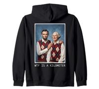 WTF es un kilómetro Abraham Lincoln George Washington Sudadera con Capucha