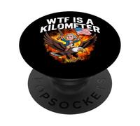 WTF es un kilómetro divertido 4 de julio George Washington PopSockets PopGrip Adhesivo