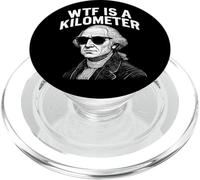 WTF es un kilómetro divertido 4 de julio Thomas Jefferson PopSockets PopGrip para MagSafe