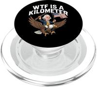 WTF es un kilómetro divertido 4 de julio Thomas Jefferson PopSockets PopGrip para MagSafe