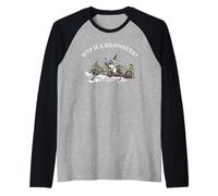 WTF es un kilómetro George Washington cruzando el Delaware Camiseta Manga Raglan