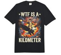 WTF Is A Kilometer Funny 4th of July Patriotic American Comfort Colors Adult Heavyweight T-Shirt