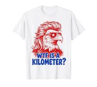 WTF Is A Kilometer Funny Patriotic Eagle USA Humor Camiseta