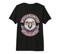 WTF Is A Kilometer Patriotic USA Humor 4 de Julio Camiseta Premium