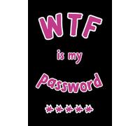 WTF Is My Password: 6” x 9” alphabetical password log, internet password log book, password book, and internet password organizer, alphabetical password book, Simple Cover Vol.3