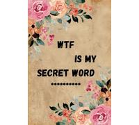 WTF Is My Secret Word: Secret Word Logbook and Internet Password Organizer, Alphabetical Secret Word Book to Protect Usernames and More 3 pages menu cover