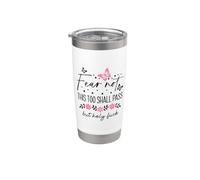 WTF This Too Shall Pass But Holy Fuck Saying Fucking Hell Vaso térmico de acero inoxidable de doble pared