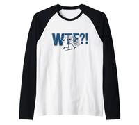 WTF Where's The Finish Line Funny Running Design Camiseta Manga Raglan