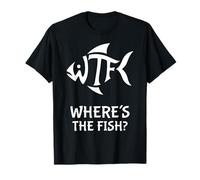 WTF Where's The Fish - Logotipo de pesca divertido para hombre Camiseta
