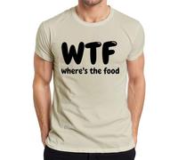 WTF Where's The Food - Camiseta divertida para hombre, diseño de hambre, naturaleza, L
