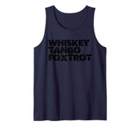 WTF Whiskey and Tango and Foxtrot WTF Camiseta sin Mangas