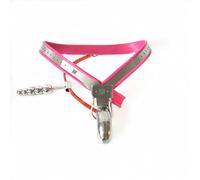 WTGWDA BDSM Jaula de pene de acero inoxidable Ropa interior de cinturón de castidad de metal for hombres con tapón anal Jaula de pene invisible masculina Jaula de castidad SM Juguete sexual for hombre