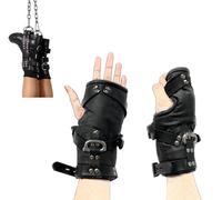 WTGWDA Bondage SM Tobilleras Esposas sexuales Esposas ajustables de cuero Restricciones de bloqueo for hombres y mujeres Esposas Juguetes sexuales BDSM