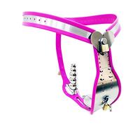 WTGWDA Cinturón de castidad BDSM Bondage de metal Jaula for pene Cinturón de castidad ajustable for hombres con enchufe anal Pantalones de castidad Jaula de castidad Pene Bondage Juguetes sexuales for