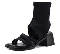 Wtharosa Sandalias Minimalistas Mujer Punta Abierta Tacón Bloque Tira Al Tobillo Botines Sandalia Cremallera Lateral Diseño Sencillo para Oficina Y Diario,LY,38 EU