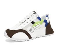 Wtharosa Zapatillas de Correr Hombre para Todo el año, Parte Superior de Malla Transpirable, Plantilla EVA Gruesa, Suela PVC Duradera,Blanca,42 EU
