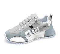 Wtharosa Zapatillas de Correr Hombre para Todo el año, Parte Superior de Malla Transpirable, Plantilla EVA Gruesa, Suela PVC Duradera,Gris,46 EU