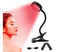 WTINTELL Terapia de luz roja para la cara, 40 LED de 660 nm luz LED de terapia de luz roja con clip, adecuada para el cuidado de la piel en el hogar y aliviar el dolor crónico.