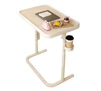 WTJDCCY Mesa de Camping Plegable, Riel de Mesa para RV con Diseño de Borde Protector, Altura Ajustable, Estructura de Acero Reforzado para Espacios Pequeños, Autocaravanas