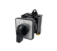 WTKFXVYHU Interruptor de Leva Giratorio de Montaje en riel, 3 Posiciones, 2 Polos, 690 V, 20 A, Circuito de Control de conmutación, Doble Potencia YMW42-20/2