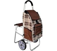 WTLONBF Carretilla de Mano móvil, Carrito de Compras con Silla, Carrito Plegable, Remolque pequeño Antiguo, Carrito portátil, Carrito de Equipaje para Conductor, carritos/C3 (D4)