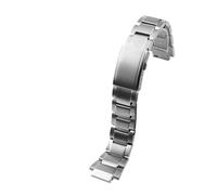 WTNZBAEM Cadena de liberación rápida compatible con Casio G-SHOCK GST-B200, correa de acero inoxidable GST-B200, hebilla plegable, pulsera de metal for hombre.(A Silver)