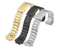 WTNZBAEM Compatible con Casio GA-2100 GA-2110 Juego para hombre Correa de reloj de acero inoxidable Caja de metal GA2100 GA2110 Refited Farm Oak Bisel Band Accesorio, For GA2100 GM-2110