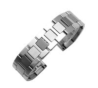 WTNZBAEM Compatible con correa de reloj Cartier London, cadena de acero inoxidable Solo, correa de reloj Ronde for mujer y hombre.(16mm)