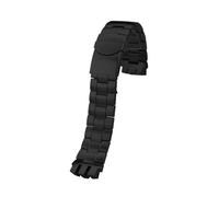 WTNZBAEM Compatible con correas Swatch con interfaz cóncava y convexa YTS401, YTS402, YTS407G, YTB400 y YTS403 409, correa de acero de precisión de 20 mm.(Black)