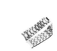 WTNZBAEM Compatible con Omega Seamaster 210 220 Speedmaster Pulsera de metal Cadena reloj acero precisión sólida Correa interfaz curva(G07,20mm)