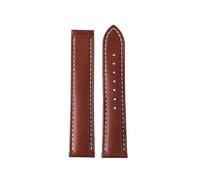 WTNZBAEM Compatible With Omega Genuine Leather Strap Men's Seamaster 300 150 Super 007 AT150 Brown Italian Cowhide Bracelet Watchband 19mm 20mm 22mm(Y11 Dark brown-NO,19mm)