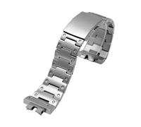 WTNZBAEM Correa de acero inoxidable 316L compatible con Casio G-Shock GMW-B5000 GM-B2100 GMB2100 GMC-B2100 MRG-B2100D(Silver,For GM-B2100)